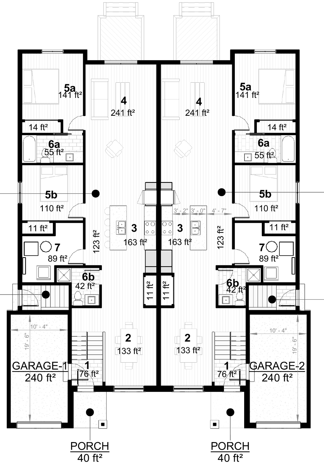 159 / 159A Woodland Drive Upper unit (ground floor) floor plan