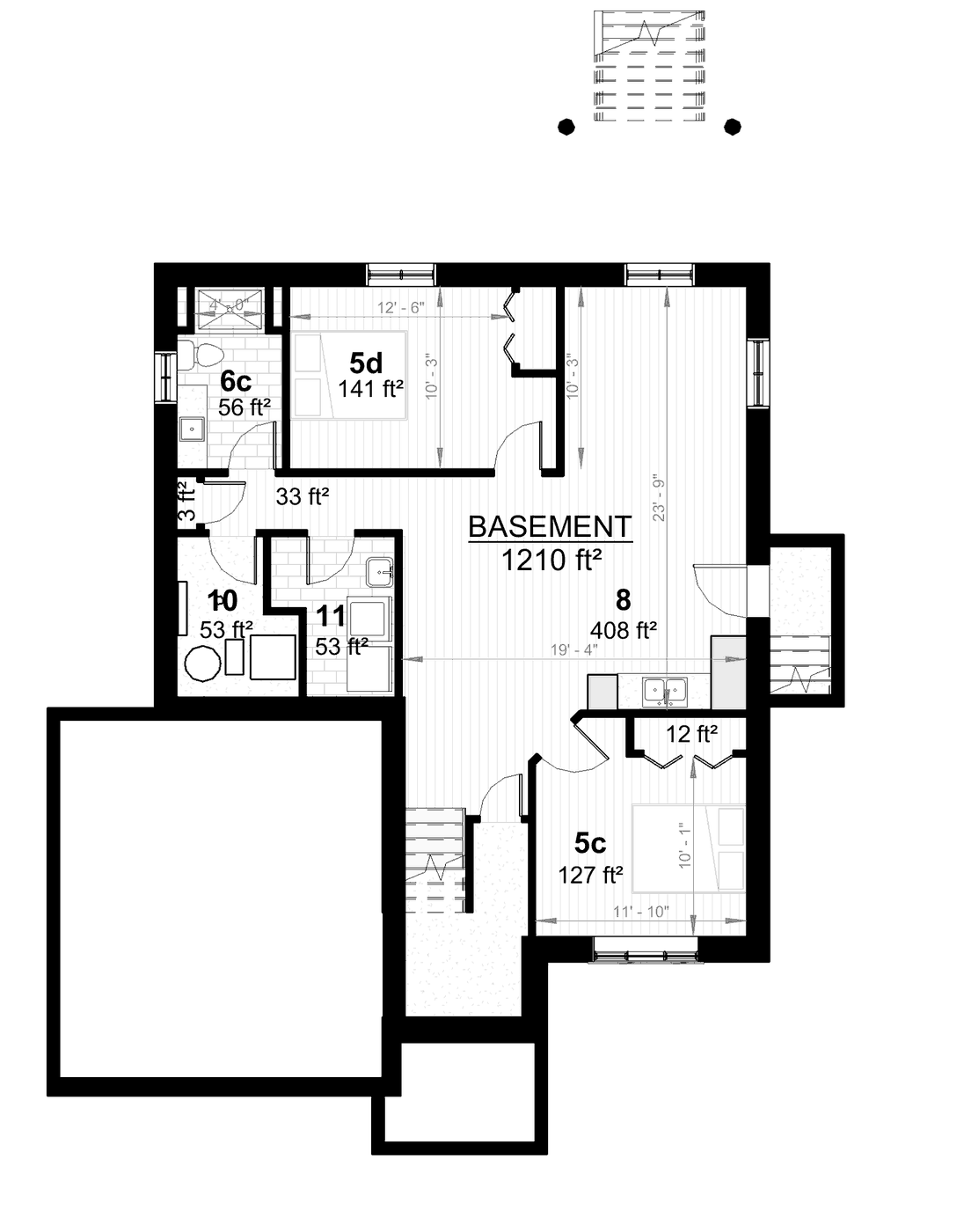 189 Woodland Drive Basement floor plan