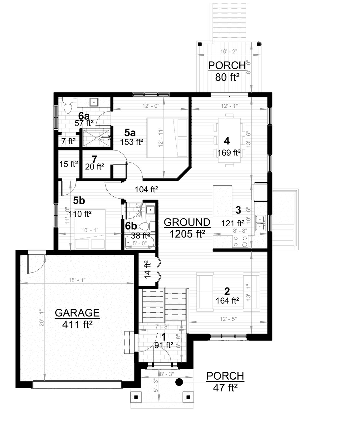189 Woodland Drive Ground floor floor plan